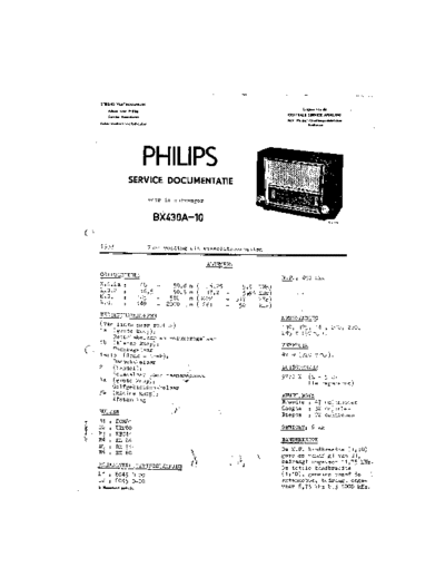 Philips BX430A  Philips Historische Radios BX430A BX430A.pdf