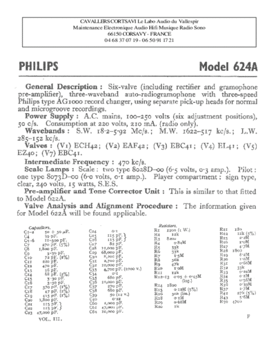 Philips 624 a  Philips Historische Radios 624A 624 a.pdf