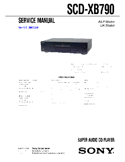 panasonic scd-xb790 service manual version 1.0 2003.04  panasonic Fax KXFM90PDW Viewing SGML_VIEW_DATA EU KX-FM90PD-W SVC Audio scd-xb790_service_manual_version_1.0_2003.04.pdf