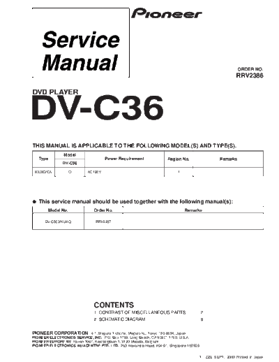 Pioneer hfe   dv-c36 service rrv2386 en  Pioneer DVD DV-C36 hfe_pioneer_dv-c36_service_rrv2386_en.pdf
