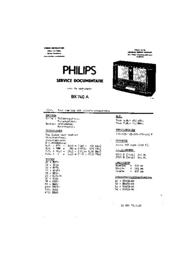 Philips BX740A  Philips Historische Radios BX740A BX740A.pdf