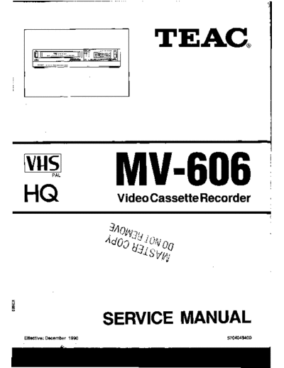 teac MV606  teac VCR MV606.pdf