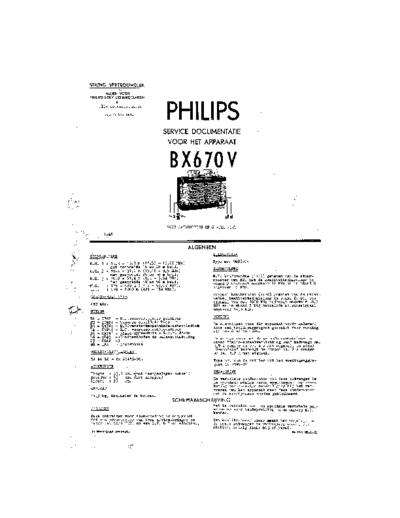 Philips BX670V  Philips Historische Radios BX670V BX670V.pdf