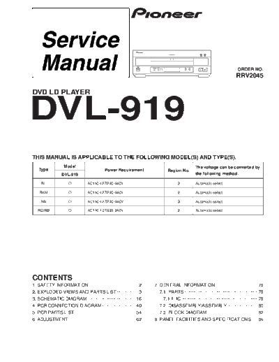 Pioneer hfe   dvl-919 service en rrv2045  Pioneer Laser Disk DVL-919 hfe_pioneer_dvl-919_service_en_rrv2045.pdf