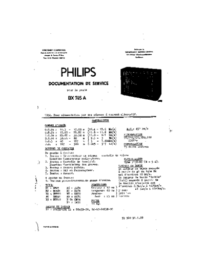 Philips BX745A  Philips Historische Radios BX745A BX745A.pdf