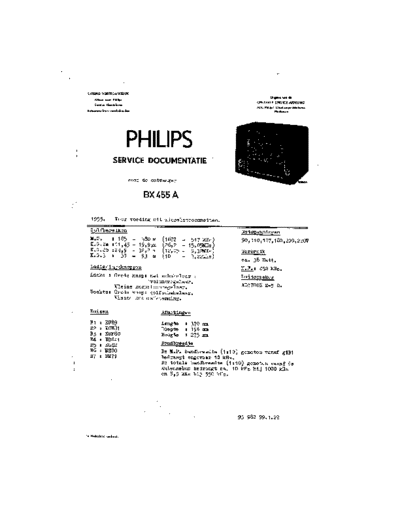 Philips BX455A  Philips Historische Radios BX455A BX455A.pdf