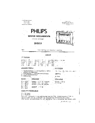 Philips BX511A  Philips Historische Radios BX511A BX511A.pdf