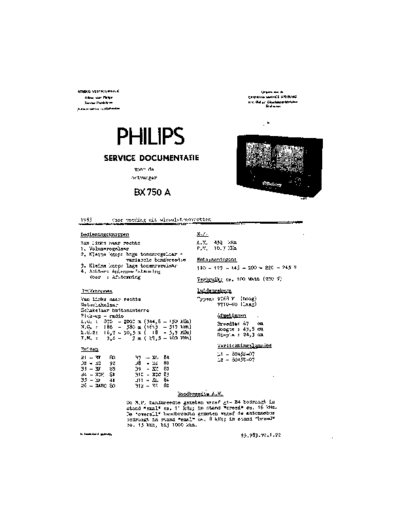 Philips BX750A  Philips Historische Radios BX750A BX750A.pdf