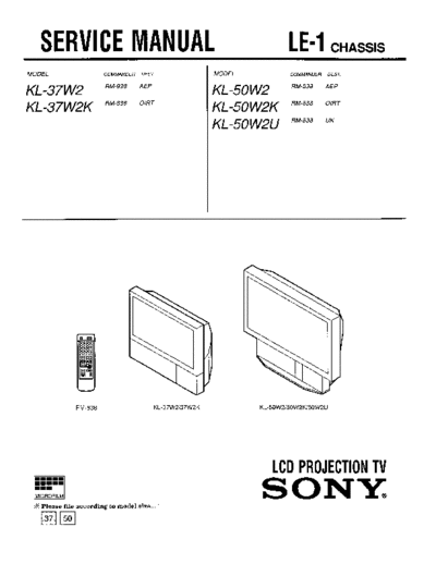 Sony chassis LE-1  Sony sony chassis LE-1.pdf