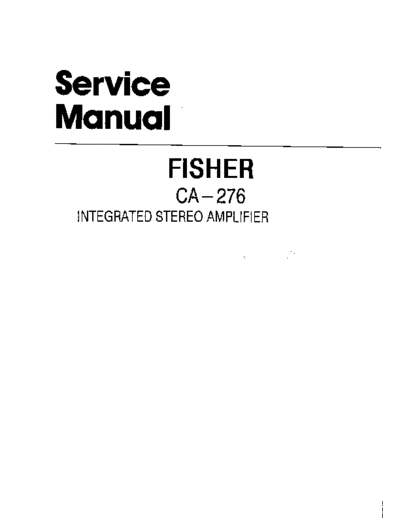 Fisher CA-276  Fisher CA CA-276 CA-276.pdf