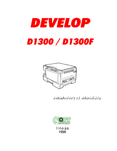 Minolta D1300 Setup  Minolta Copiers EP1030_30F_1031_31F D1300_Setup.PDF