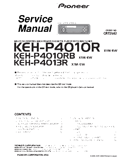 Pioneer KEH-P4010R,P4010RB,P4013R  Pioneer KEH KEH-P4010R & P4010RB & P4013R Pioneer_KEH-P4010R,P4010RB,P4013R.pdf