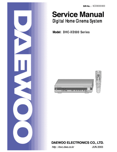 Daewoo DHC-XD500 v2  Daewoo DHC DHC-XD500 DHC-XD500 v2.pdf