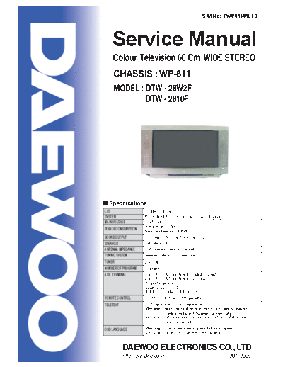 Daewoo WP-811  Daewoo hassis WP WP-811 WP-811.pdf