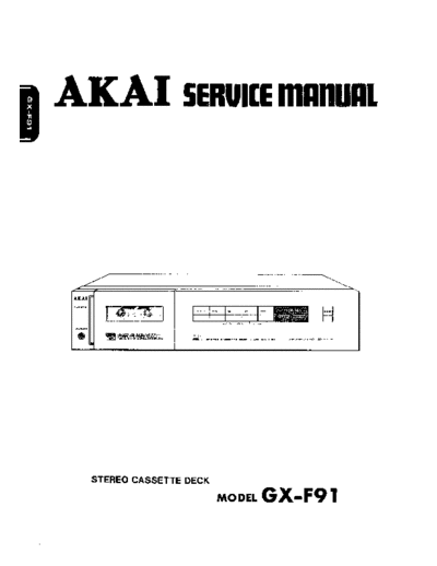 Akai GX-F91  Akai GX GX-F91 GX-F91.pdf