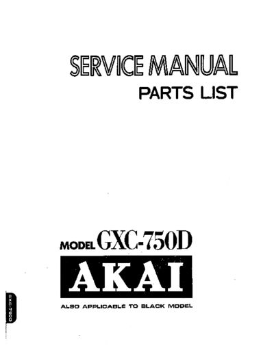 Akai GXC-750D  Akai GXC GXC-750D GXC-750D.pdf