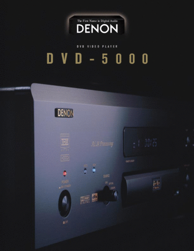 DENON  DVD-5000  DENON DVD Video Player DVD Video Player Denon - DVD-5000  DVD-5000.pdf