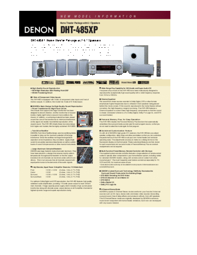 DENON  DHT-485XP  DENON Home Theatre System Home Theatre System Denon - DHT-485XP  DHT-485XP.pdf
