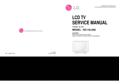 LG RZ-15LA60 LCD TV  LG LCD LG_RZ-15LA60_LCD_TV.rar