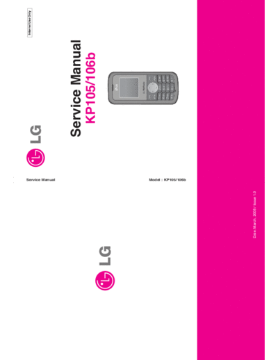 LG KP105, KP-106B  LG Mobile Phone LG KP105, KP-106B LG KP105, KP-106B.pdf