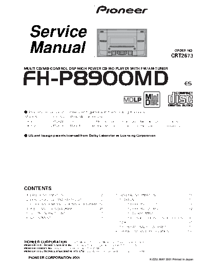 Pioneer FH-P8900MD  Pioneer FH FH-P8900MD Pioneer_FH-P8900MD.pdf