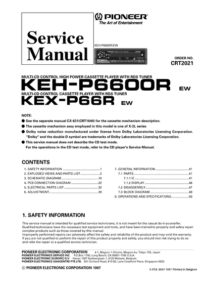 Pioneer KEH-P6600r  Pioneer Car Audio KEH-P6600r.rar