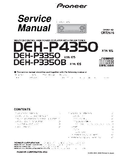 Pioneer DEH-P4350,P3350B  Pioneer DEH DEH-P4350 & P3350B Pioneer_DEH-P4350,P3350B.pdf