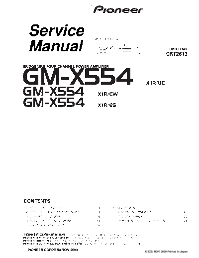 Pioneer GM-X554  Pioneer GM GM-X554 Pioneer_GM-X554.pdf