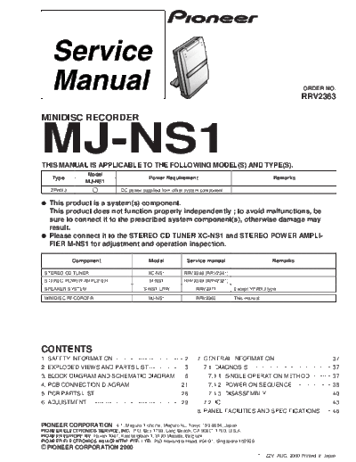 Pioneer MJ-NS1  Pioneer MJ MJ-NS1 MJ-NS1.pdf
