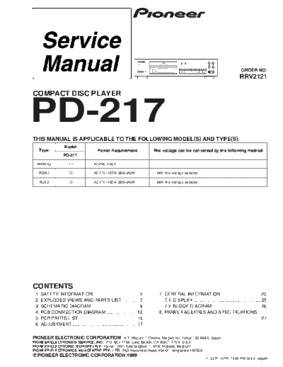 Pioneer PD-217  Pioneer PD PD-217 PD-217.pdf