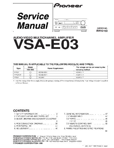 Pioneer VSA-E03  Pioneer VSA VSA-E03 VSA-E03.pdf