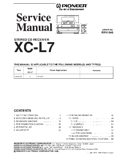 Pioneer XC-L7  Pioneer XC XC-L7 XC-L7.PDF