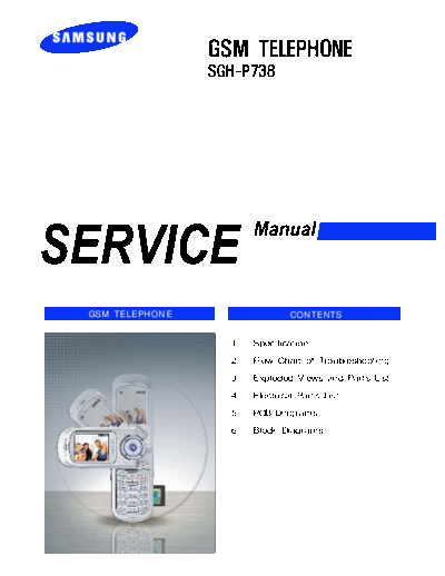 Samsung SGH-P738 service manual  Samsung GSM Samsung SGH-P738 service manual.pdf