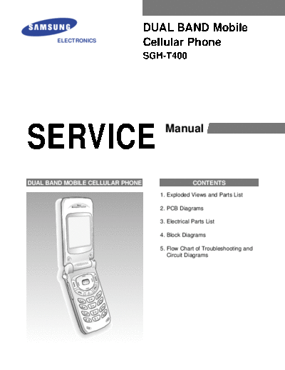 Samsung SGH-T400 service manual  Samsung GSM Samsung SGH-T400 service manual.pdf