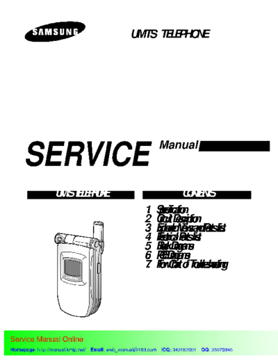 Samsung SGH-Z100 service manual  Samsung GSM Samsung SGH-Z100 service manual.pdf