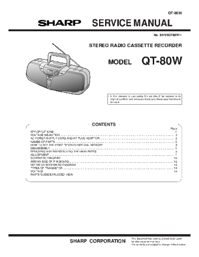 Sharp QT-80W  Sharp AUDIO QT-80W.pdf
