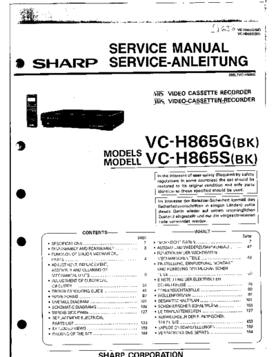 Sharp VC-H865  Sharp VIDEO VC-H865.PDF