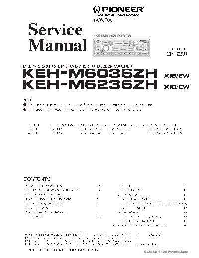 Honda KEH-M6036 KEH-M6236  Honda Car Audio KEH-M6036_KEH-M6236.pdf