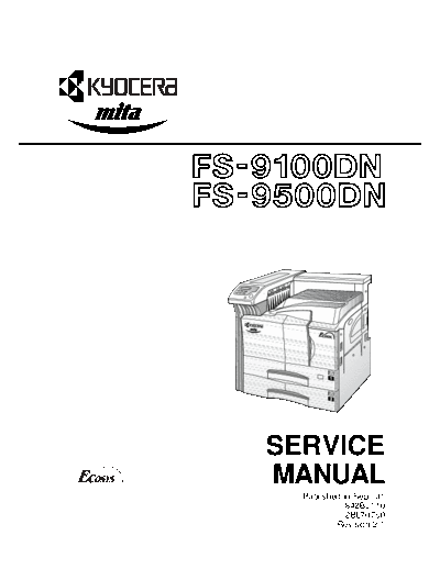 Kyocera 9100 9500  Kyocera Printer Laser FS 9100 9500 Kyocera 9100 9500.pdf