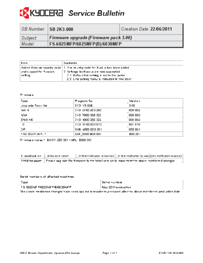 Kyocera 2K3-008  Kyocera Printer FS-6025-6030MFP SERVICEBULLETINS 2K3-008.pdf