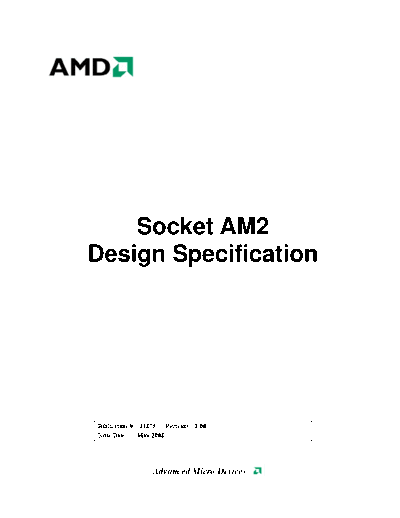 AMD Socket AM2 Design Specification  AMD Socket AM2 Design Specification.pdf