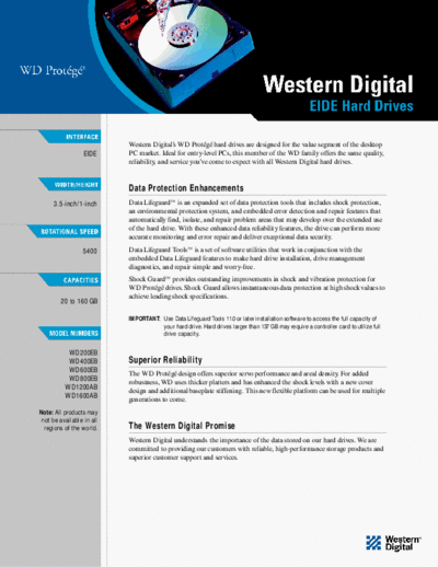 Western Digital WD Protege  Western Digital WD Protege.PDF