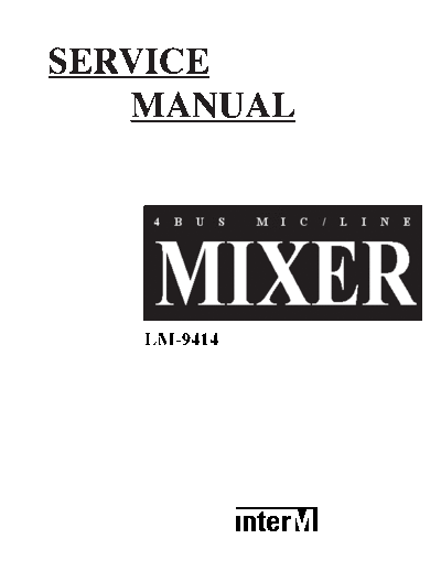 InterM LM9414 line mixer