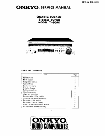 Onkyo T4090 tuner