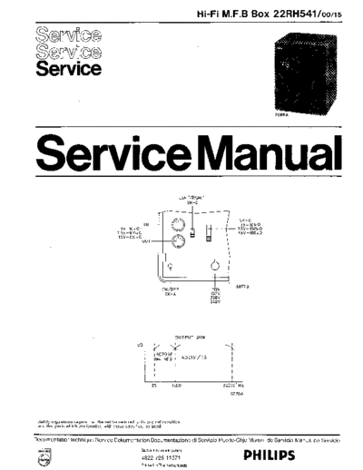 Philips 22Rh541 service manual
