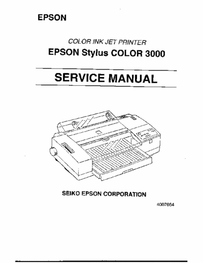 Service Manual Epson Stylus Color 3000 Sc3000sma 1pdf Epson Stylus Color 3000 Service 4304