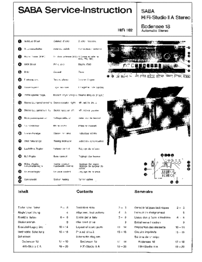 Saba HiFi-Studio II A service manual