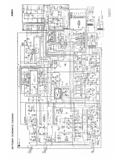 Aiwa AD-F260 Stereo cassette deck schematic diagram
