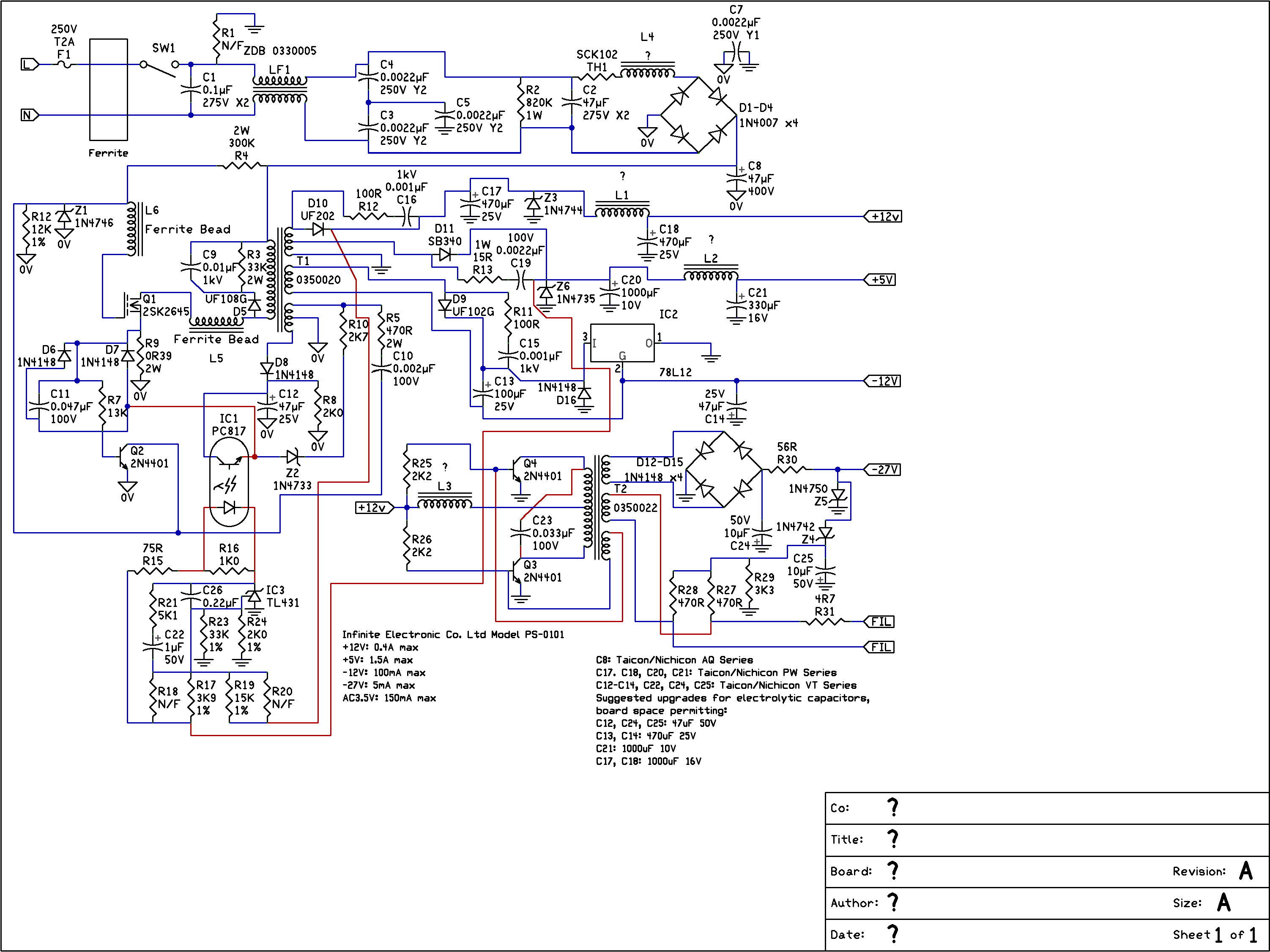 AWA V520 AWA V520 Power Supply.