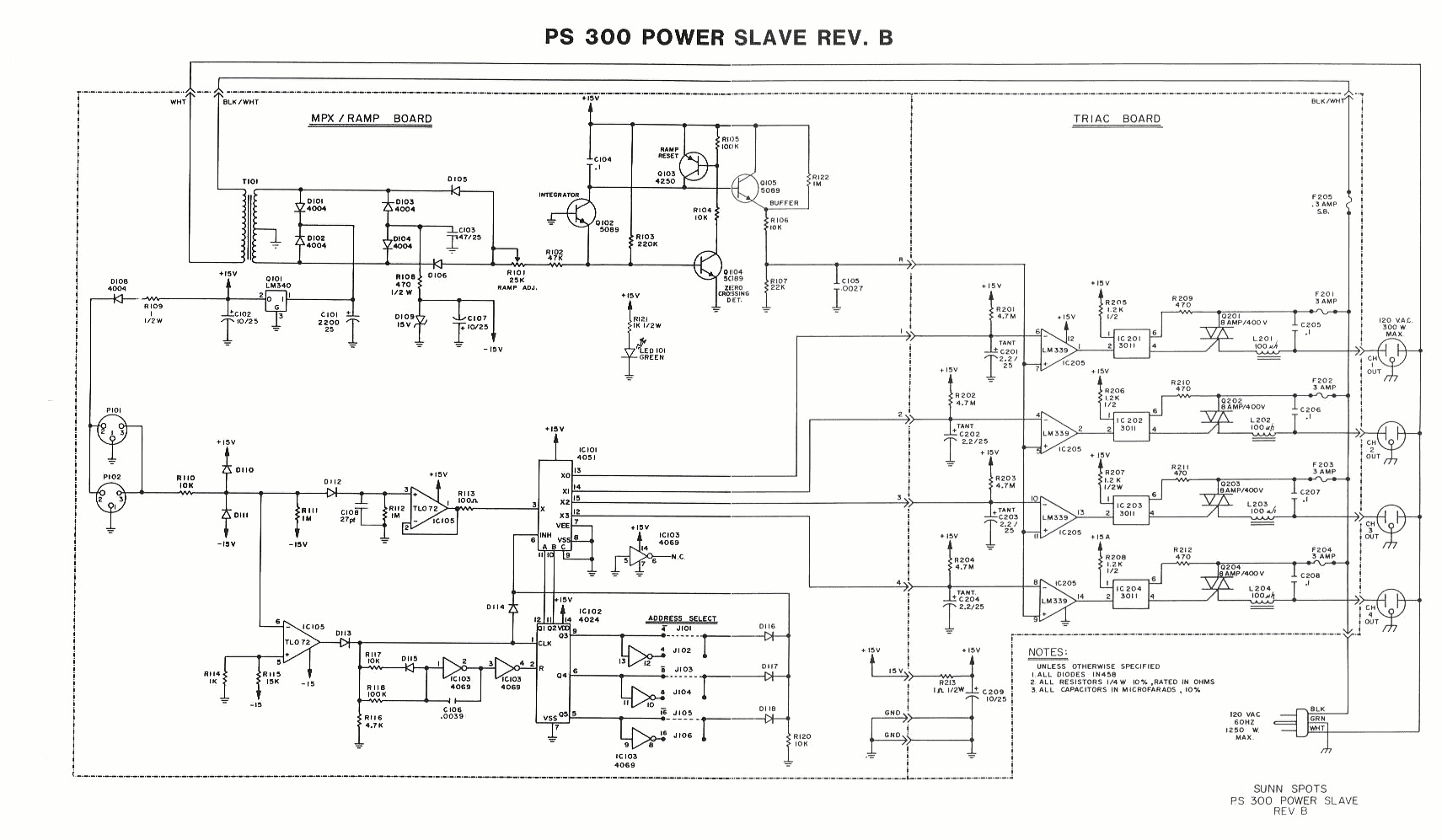 Sunn SpotsPower lights controller